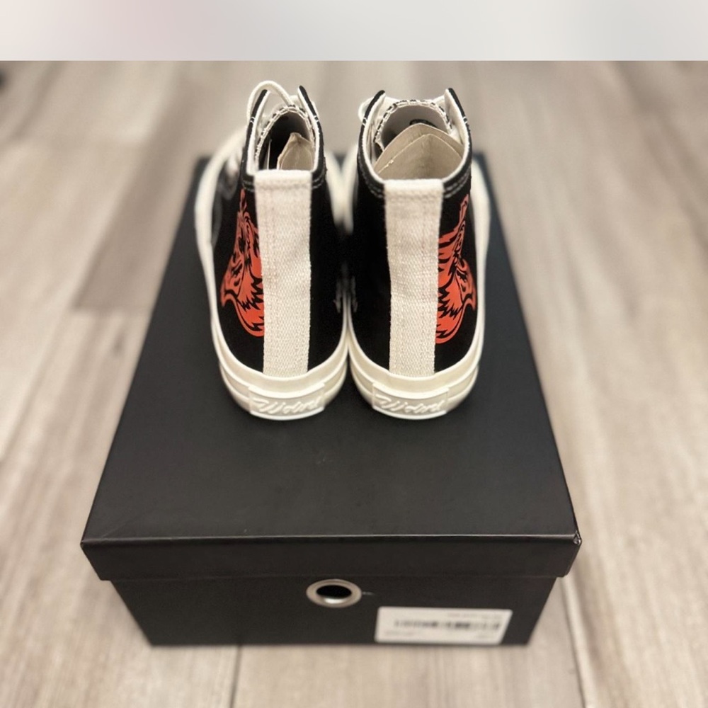 Darc Sport Black and Red High-Top Sneakers - Picture 3 of 7